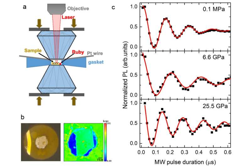 Novel quantum detection method developed to solve the problem of in-situ sensitive magnetic measurement under high pressure