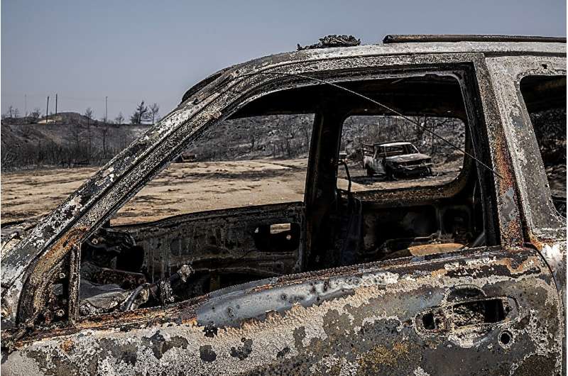 Officials have said more than 600 wildfires have broken out around Greece since July 13