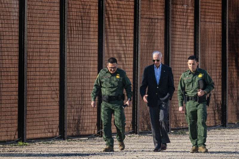 On his way to Mexico, US President Joe Biden made his first trip to the southern US border since taking office