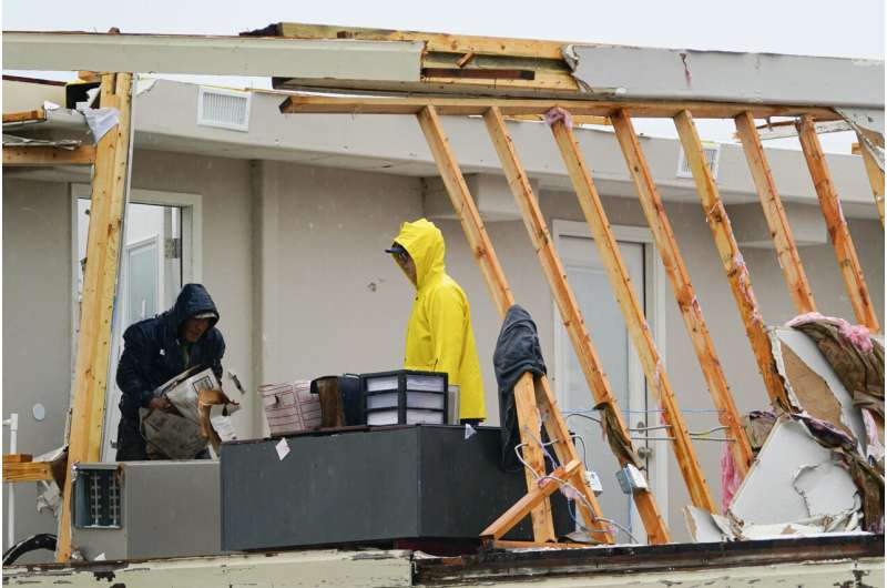 One killed as tornado hits south Texas near the Gulf coast, damaging dozens of homes