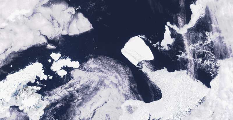 One of world's largest icebergs drifting beyond Antarctic waters after it was grounded for 3 decades