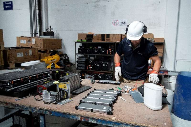 Only about five percent of the world’s lithium-ion batteries are thought to be recycled