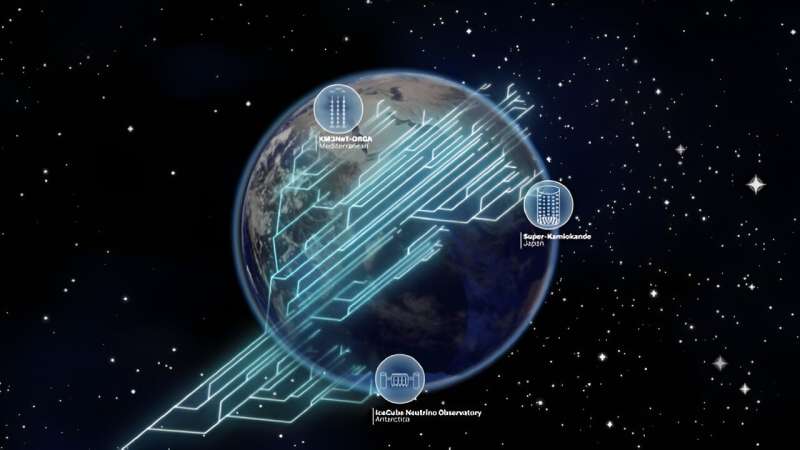Ordering of neutrino masses may be revealed by measuring those produced in Earth's atmosphere