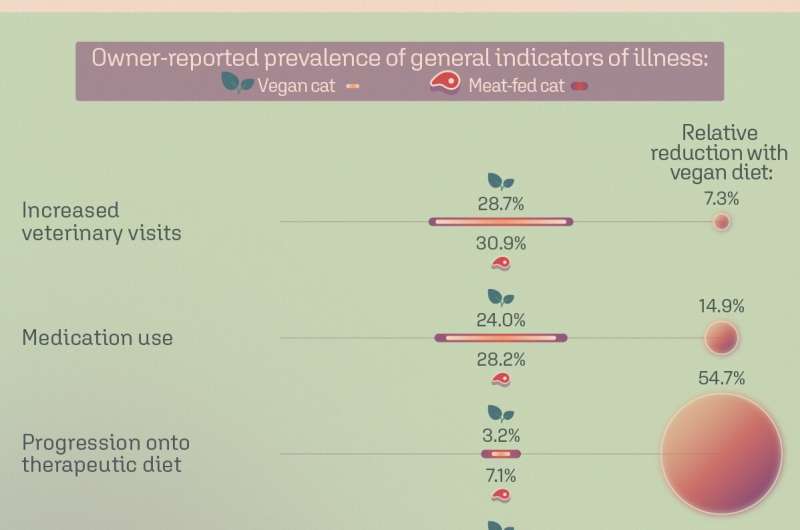 Owners of cats on vegan diets report healthier pets than owners of meat-eating cats