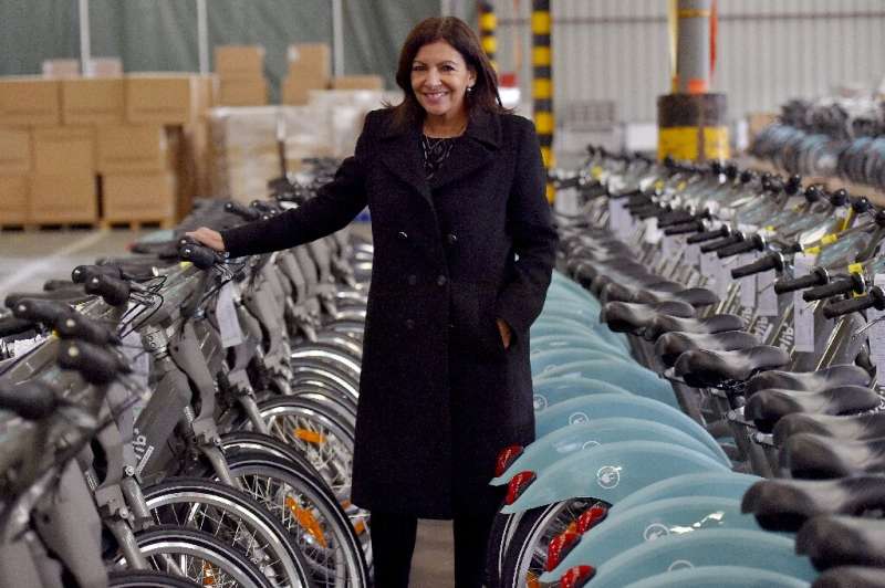 Paris Mayor Anne Hidalgo has promoted cycling and bike sharing but supports a ban on e-scooters