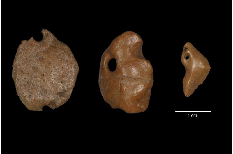 Pendants made from giant sloths suggest earlier arrival of people in the Americas