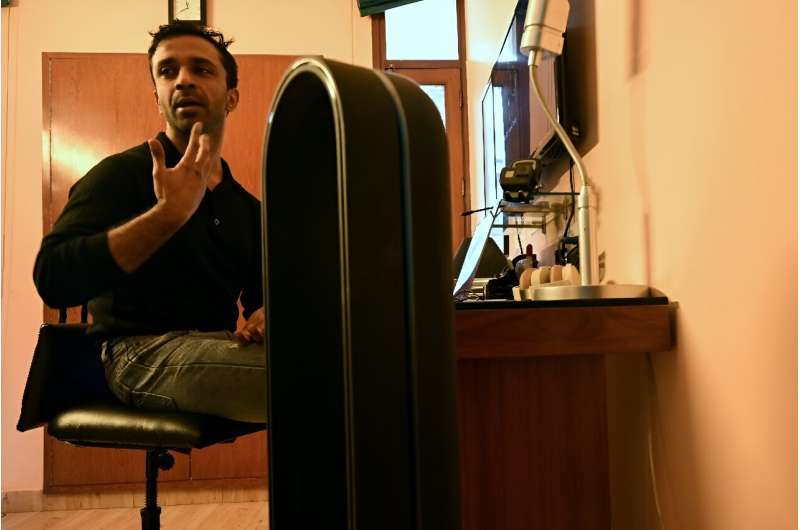 Personal measures such as air purifiers help Delhi's richer residents, such as cinematographer Madhav Mathur, cope with the Indian capital's air pollution