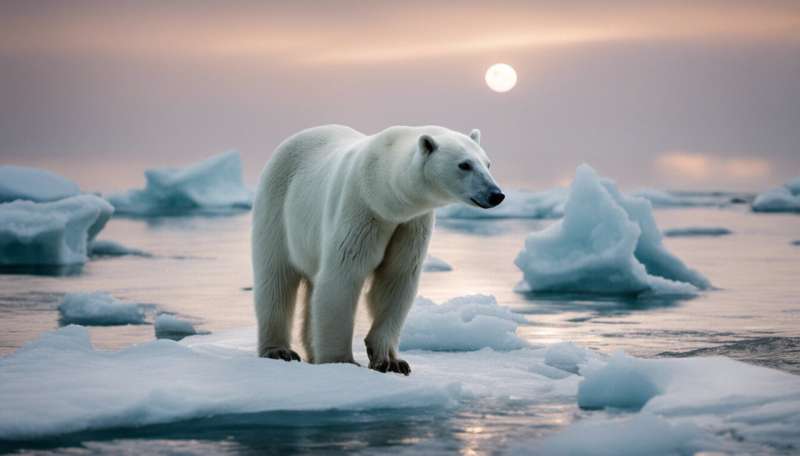 Polar bears may struggle to produce milk for their cubs as climate change melts sea ice
