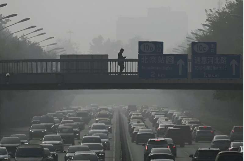Pollution has been classified as "severe" in some areas has lowered visibility to less than 50 metres (164 feet)