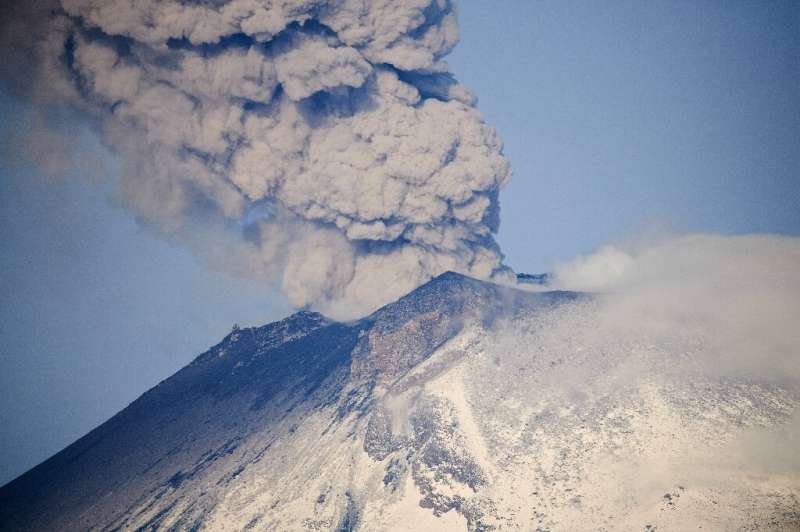 Popocatepetl is located just 70 kilometres (about 45 miles) from Mexico City