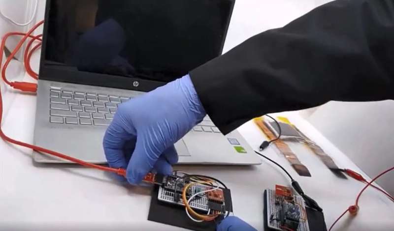 Powering wearable technology with MXene textile supercapacitor 'patch'