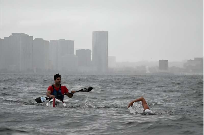 Pugh's swim down the entire length of the Hudson River took a month