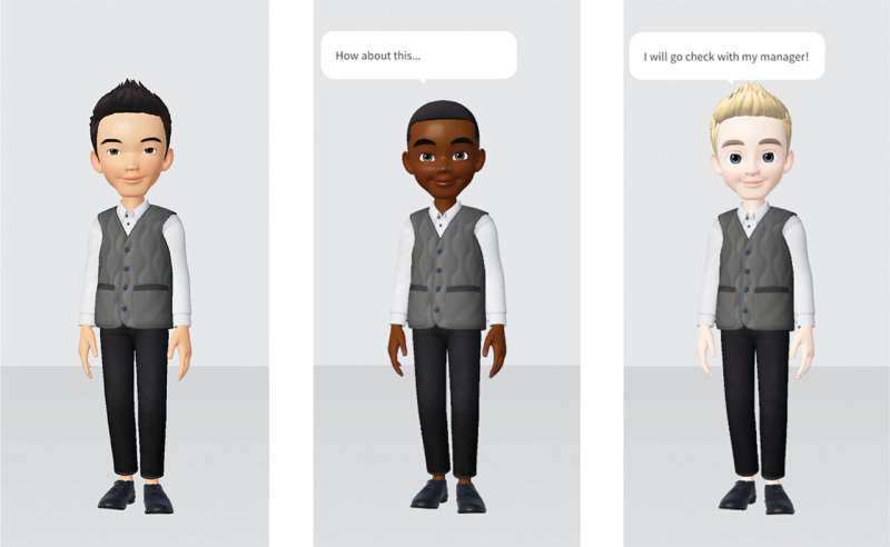 Racial stereotypes vary in digital interactions