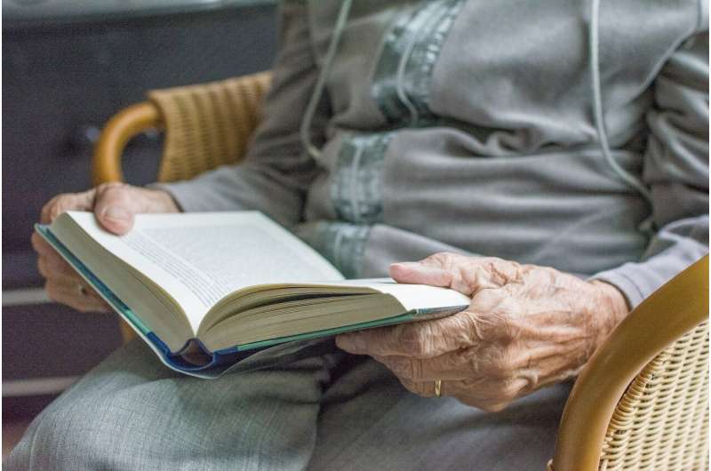 reading to old person
