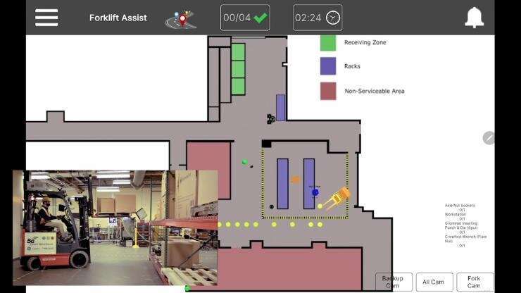 Real-time intelligent fusion service, forklift-assist program could enhance warehouse efficiency, safety