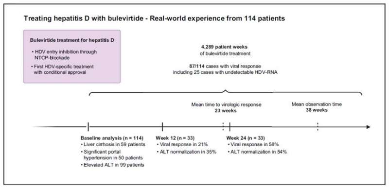 Real-world studies confirm effectiveness of bulevirtide to treat chronic hepatitis D