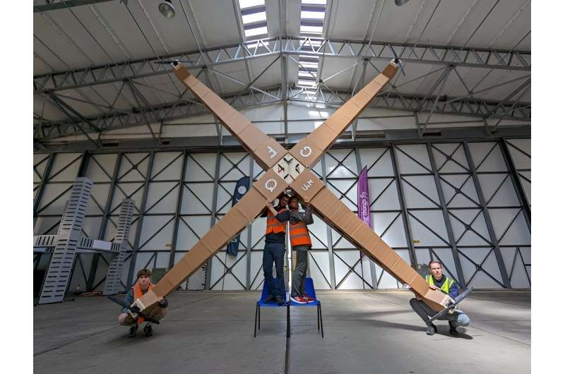 Researchers design and fly world's largest quadcopter drone