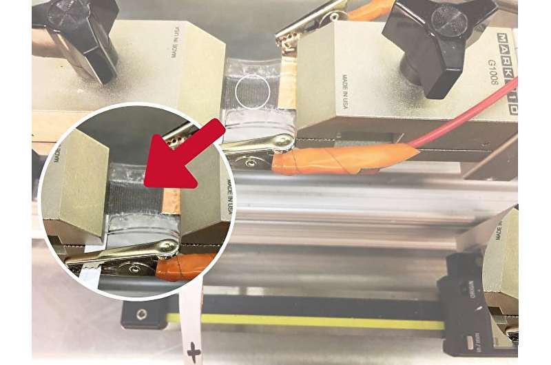 Researchers develop breakthrough prototype of stretchable fabric-based lithium-ion battery