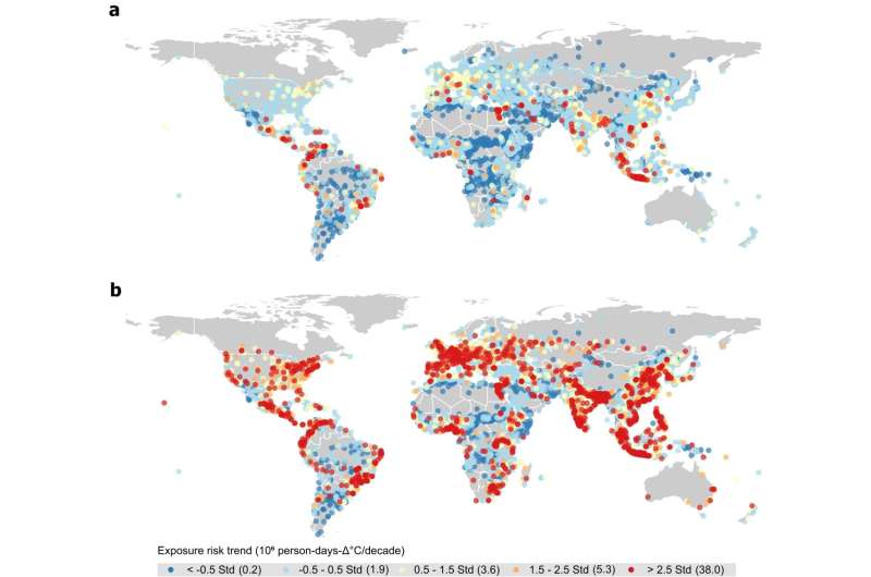 Researchers reveal rising compound risk inequality to aging and extreme heat wave exposure in global cities