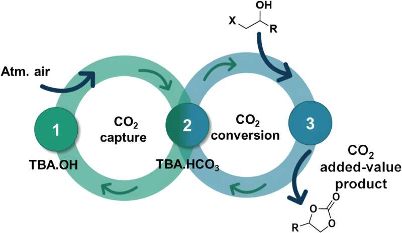 Researchers transform captured greenhouse gases into cyclic carbonates with biomass derivatives