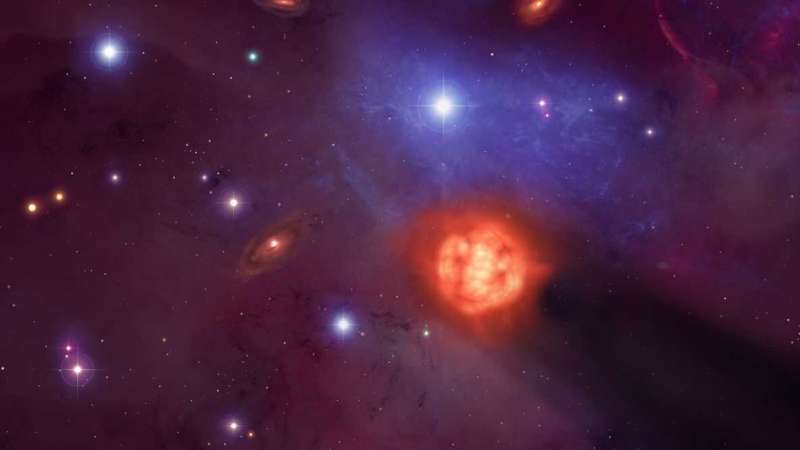 Retired stars join the young stars' party in the sky: how evolved stars contribute to the early heating of Earth