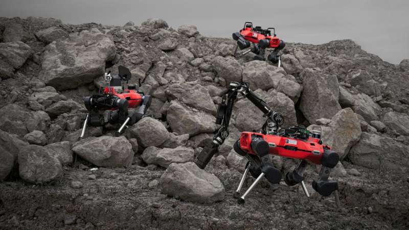 Robot team on lunar exploration tour