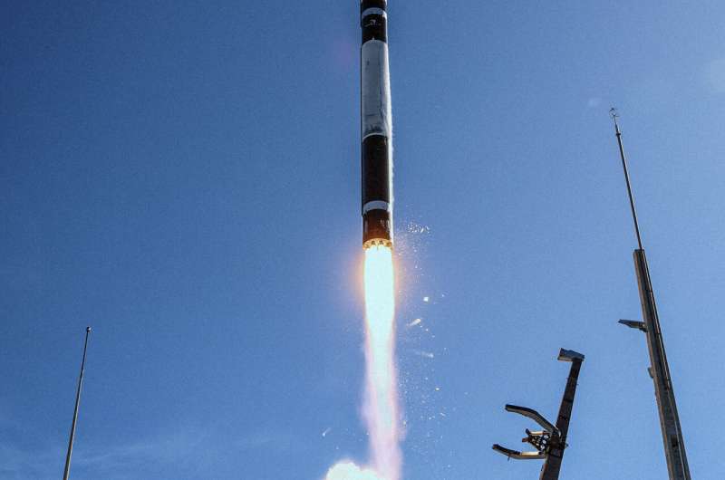 Rocket Lab launches a Japanese satellite from the space company's complex in New Zealand