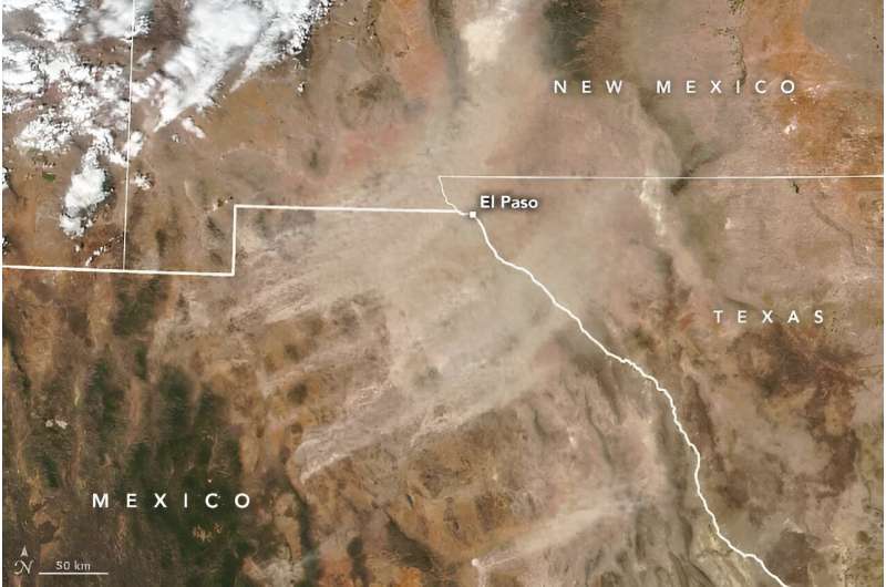 Satellite data can help limit the dangers of windblown dust