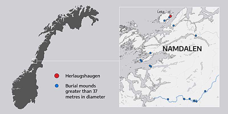 Scandinavia's oldest known ship burial is located in mid-Norway
