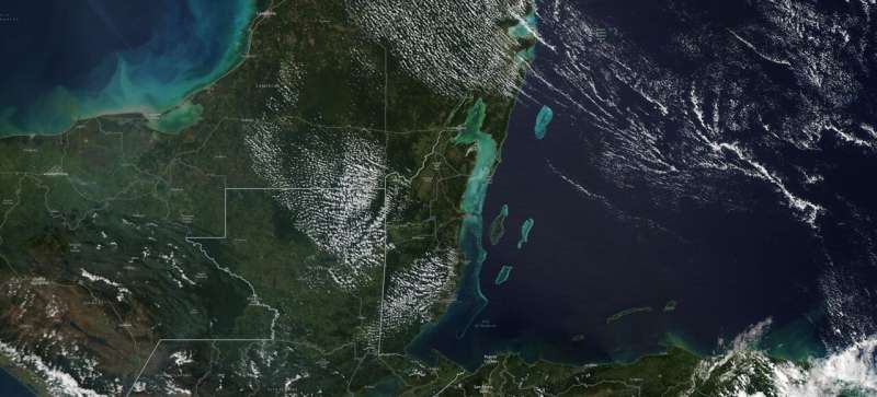 Scientists use NASA satellite data to determine Belize coral reef risk