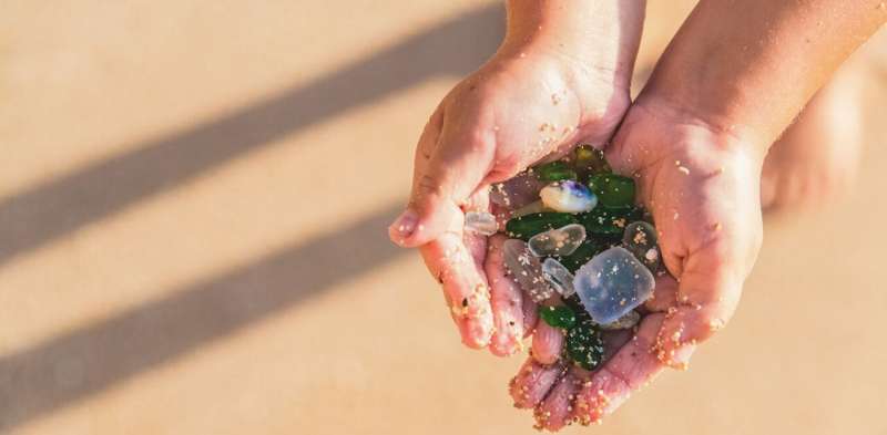 Sea glass, a treasure formed from trash, is on the decline as single-use plastic takes over