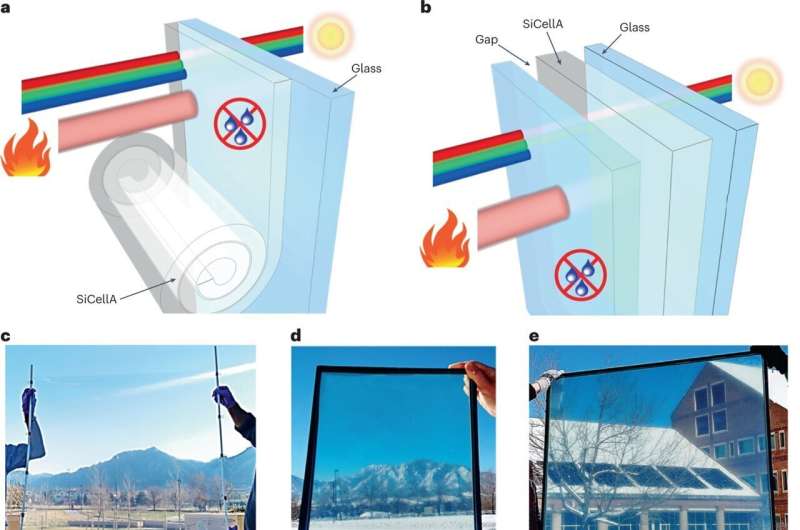 Aérogel transparent en bois utilisé dans les fenêtres à double vitrage comme isolant