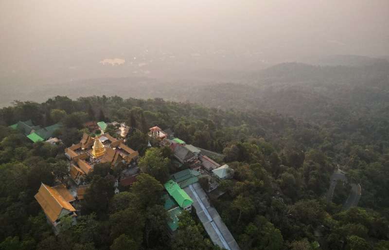 Smoke from forest fires and farmers burning crop stubble has suffocated Thailand's historic city of Chiang Mai