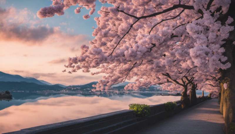 Social media snaps map the sweep of Japan’s cherry blossom season in unprecedented detail