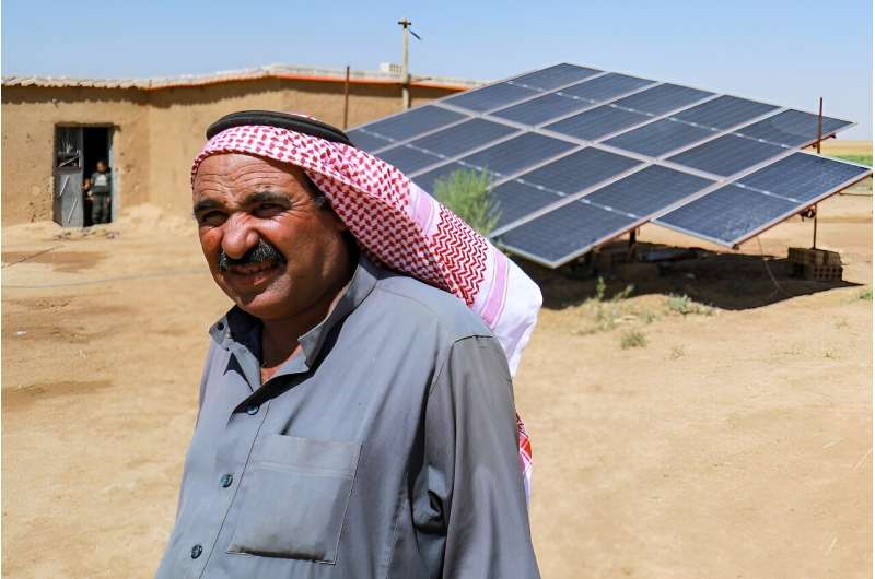 Solar panels are helping Syrian farmers irrigate their crops despite electricity shortages and drought