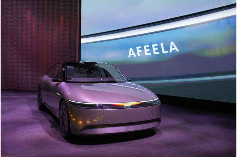Sony unveils prototype EV, Afeela, to be made with Honda