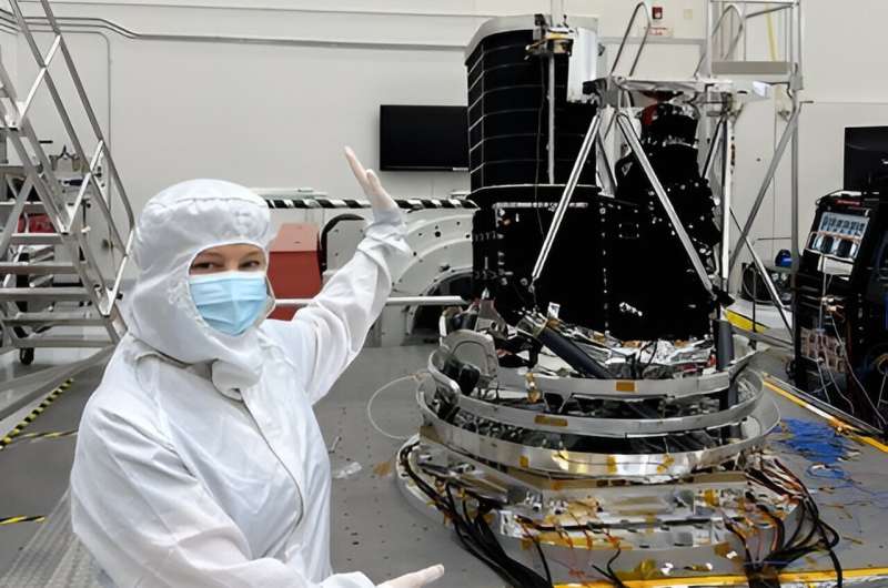 SPHEREX space telescope stays cool in basement at caltech