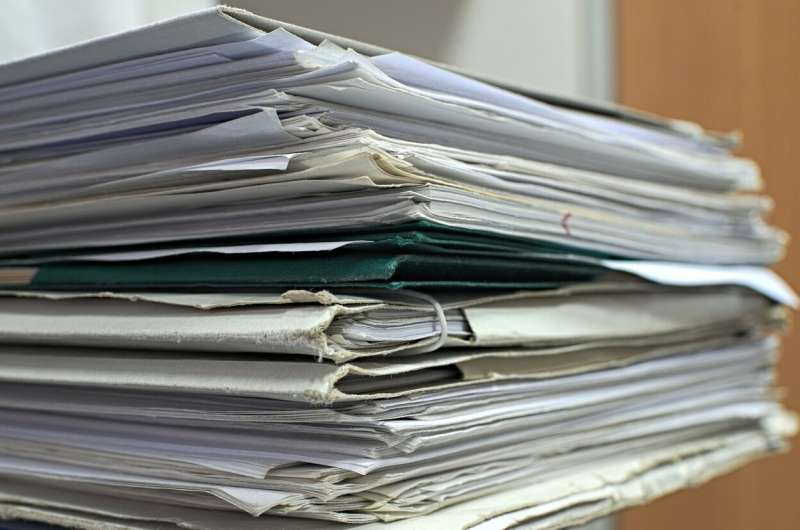 stacks of office paper