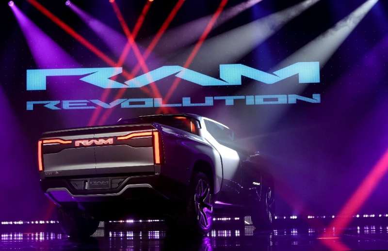 Stellantis's Ram 1500 Revolution battery-electric  pickup truck is supposed to have an industry-busting range of 800 kilometres 