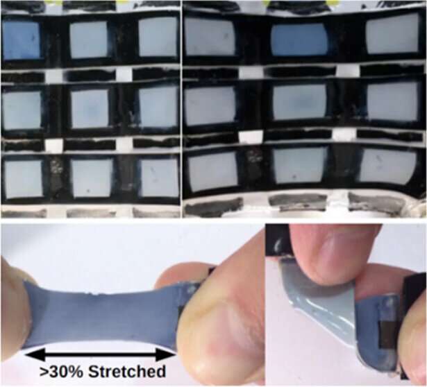 Stretchy color-changing display points to future of wearable screens