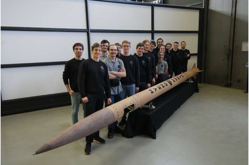 Students of the University of Stuttgart launch self-built rocket into space
