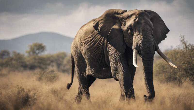 Study finds endangered elephants regularly leaving protected area