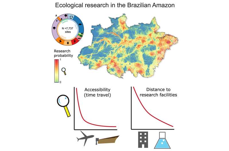 Estudio revela áreas de la Amazonía brasileña donde no se han realizado investigaciones ecológicas