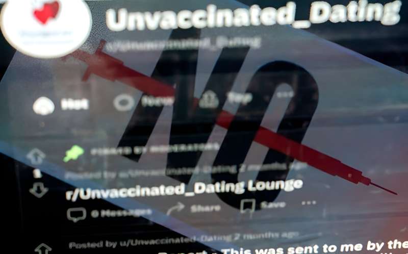 Tainted love: Misinformation drives 'vaccine-free' dating