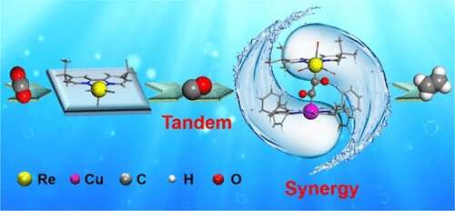 Tandem photocatalysis of CO2 to C2H4 achieved