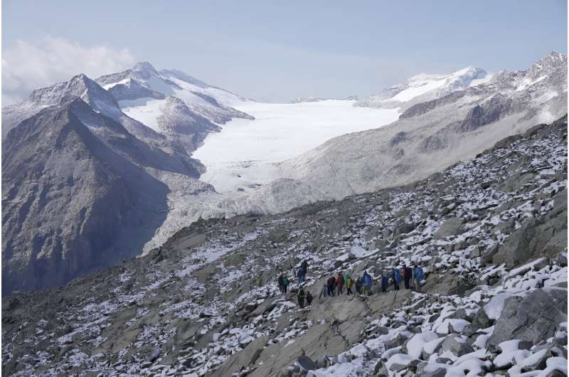 Las temperaturas en esta parte de los Alpes aumentarán entre uno y tres grados centígrados en 2050 y entre tres y seis grados