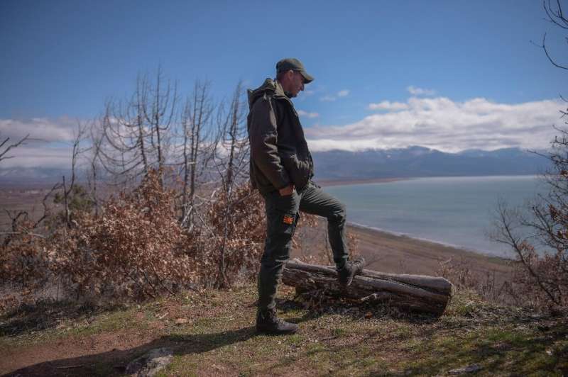 The drop in precipitation has led to the steady erosion of Lake Prespa's shores, which in some places measures up to three kilom