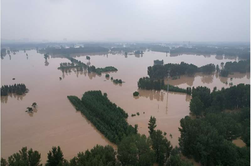 The epicentre of flooding shifted to Hebei