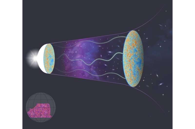 The first light in the universe helps build a dark matter map