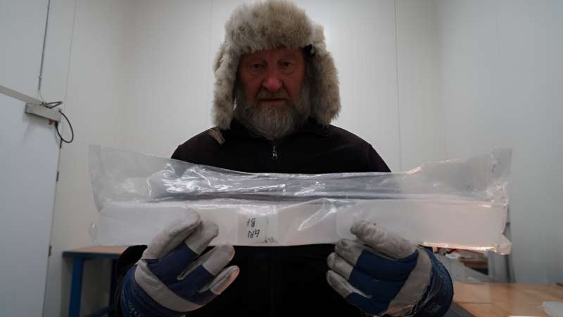 The frozen samples at the Ice Core Archive are unique, made up of compressed snow and not frozen water